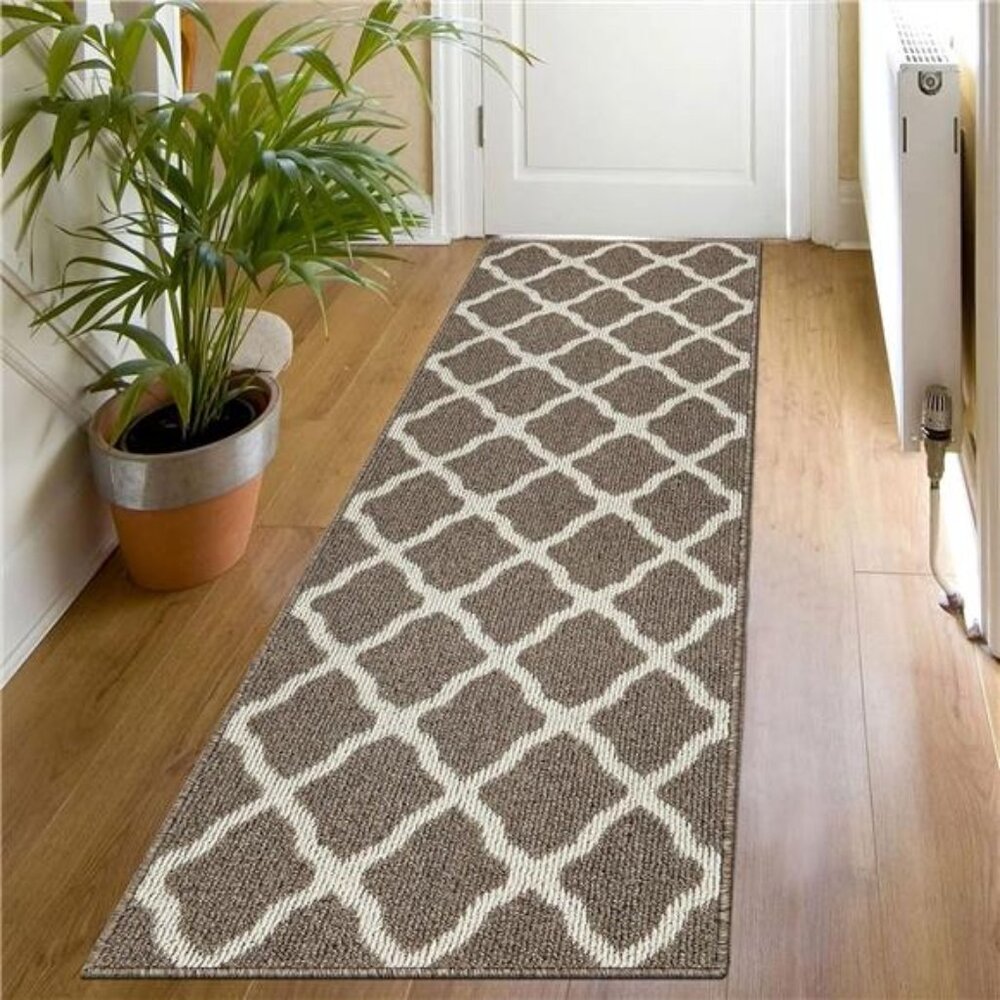 Washable Runner Rug 20"x59" Non Slip Rubber Backing Long Door Mats Entryway Rug
